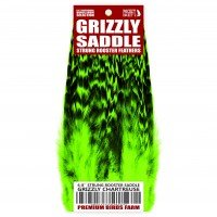 6-8'' STRUNG ROOSTER SADDLE GRIZZLY