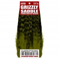 6-8'' STRUNG ROOSTER SADDLE GRIZZLY