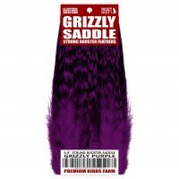 6-8'' STRUNG ROOSTER SADDLE GRIZZLY