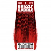 6-8'' STRUNG ROOSTER SADDLE GRIZZLY