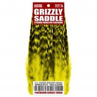 6-8'' STRUNG ROOSTER SADDLE GRIZZLY