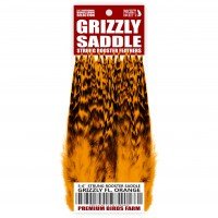 5-6'' STRUNG ROOSTER SADDLE GRIZZLY
