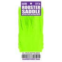 6-8'' STRUNG ROOSTER SADDLE DYED ON BLEACHED