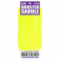 6-8'' STRUNG ROOSTER SADDLE DYED ON BLEACHED