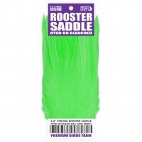 6-8'' STRUNG ROOSTER SADDLE DYED ON BLEACHED