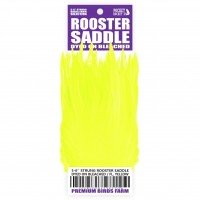 5-6'' STRUNG ROOSTER SADDLE DYED ON BLEACHED