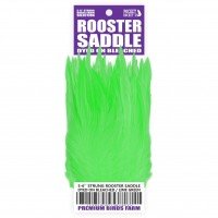 5-6'' STRUNG ROOSTER SADDLE DYED ON BLEACHED