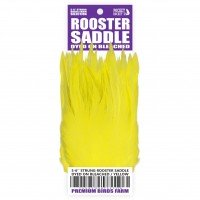 5-6'' STRUNG ROOSTER SADDLE DYED ON BLEACHED
