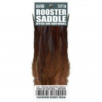 6-8'' STRUNG ROOSTER SADDLE DYED ON NATURAL