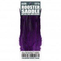 6-8'' STRUNG ROOSTER SADDLE DYED ON NATURAL