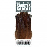 5-6'' STRUNG ROOSTER SADDLE DYED ON NATURAL