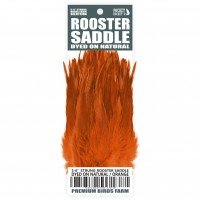 5-6'' STRUNG ROOSTER SADDLE DYED ON NATURAL