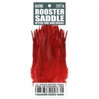 5-6'' STRUNG ROOSTER SADDLE DYED ON NATURAL